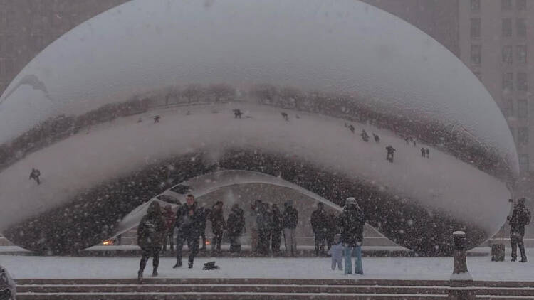 snow in chicago