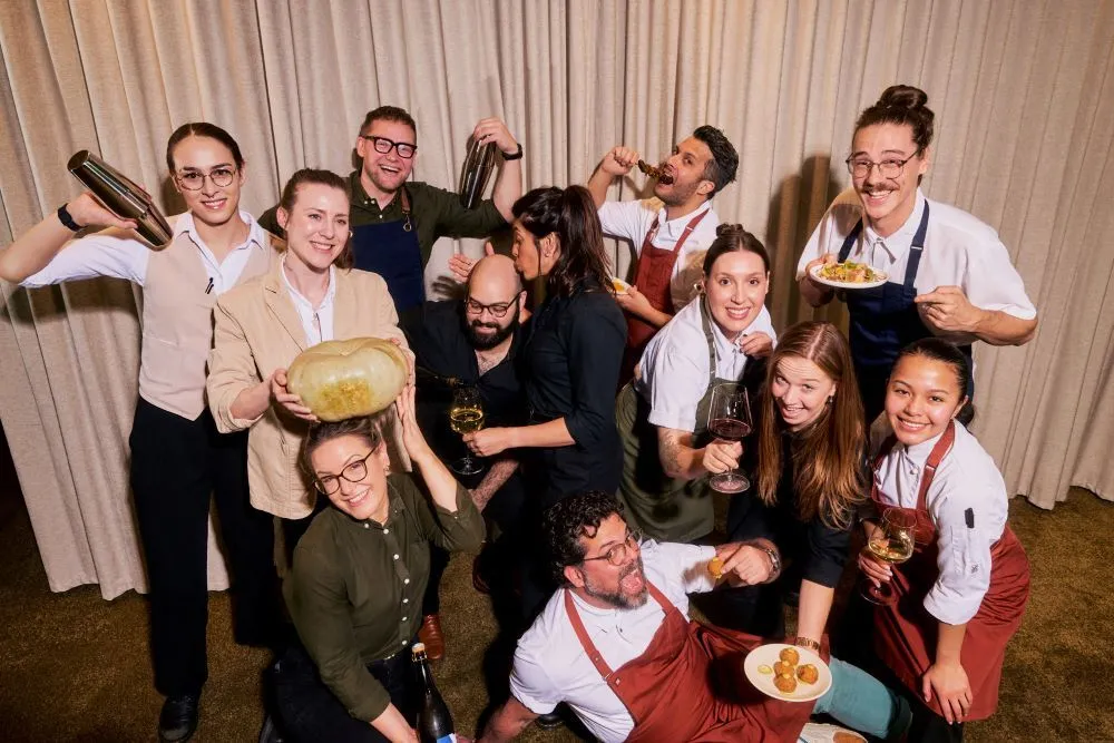 The team behind From Farm to Fiesta posing cheekily for the camera. 