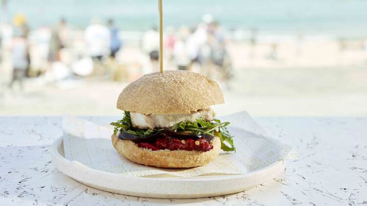 The fish burger at North Bondi fish