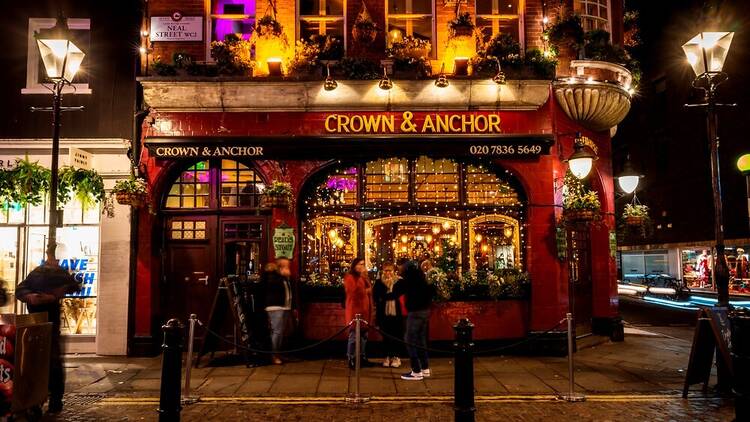 Crown and Anchor pub in Covent Garden