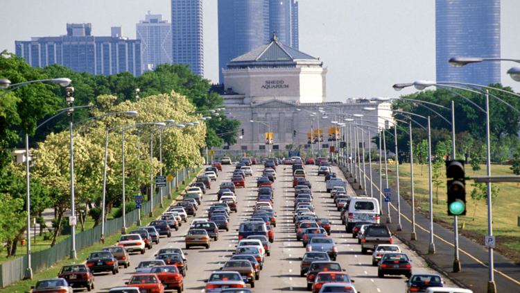 Traffic jam Chicago