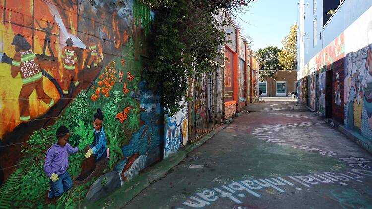 The murals of Clarion Alley