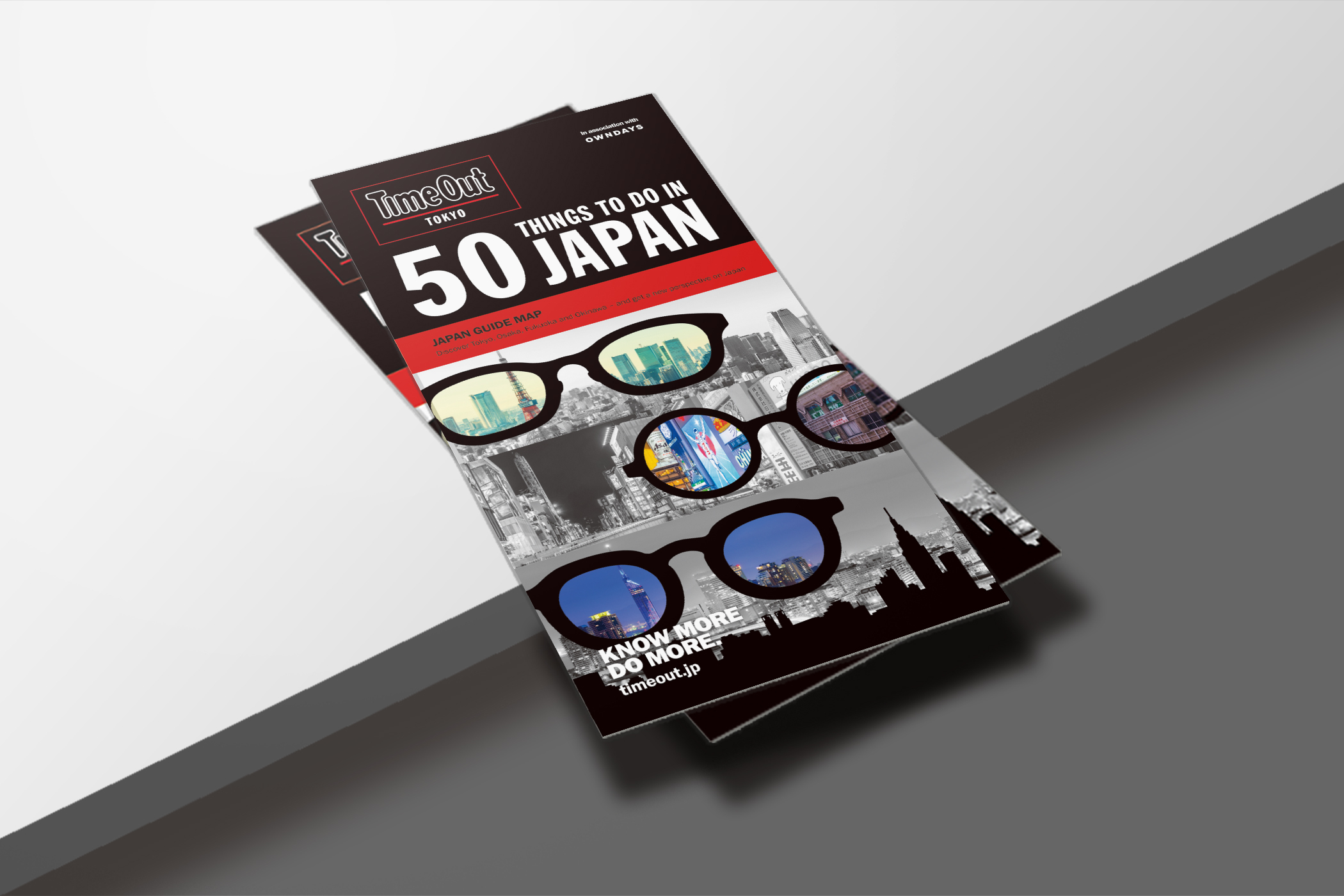 OWNDAYSとコラボレーションしたガイドマップ「日本でしかできない50の