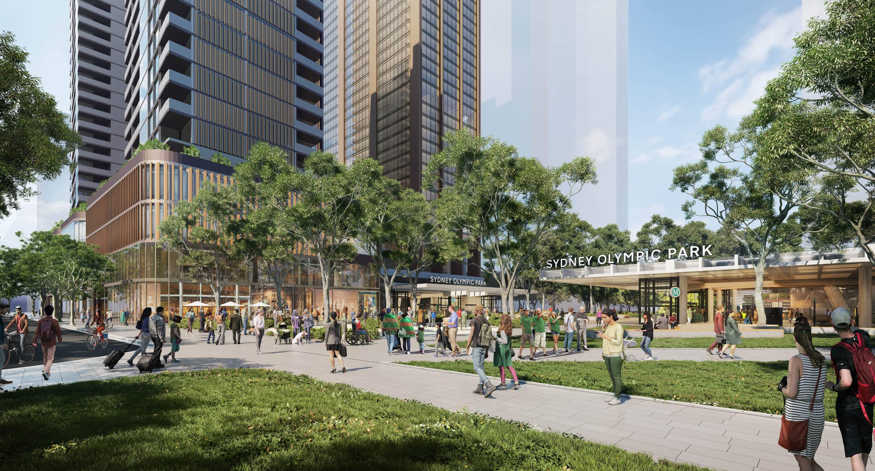 A new metro station is coming to an upgraded Sydney Olympic Park