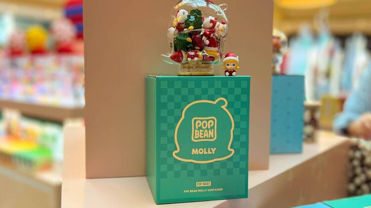 A pop-up store with Christmas exclusives