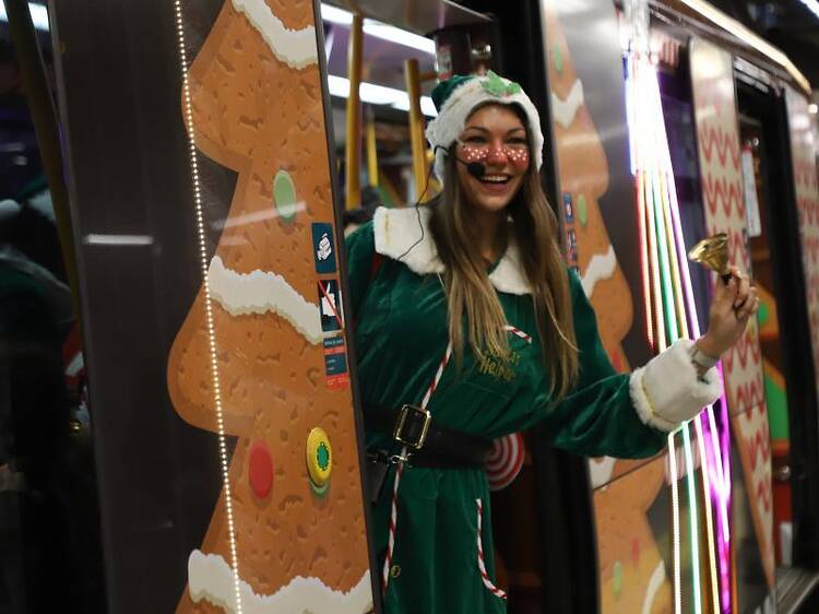 El metro de la Navidad