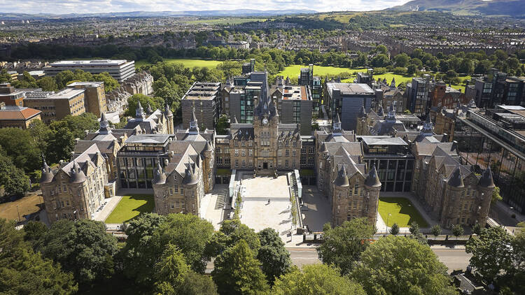 Aerial view of Edinburgh University Futures Institute