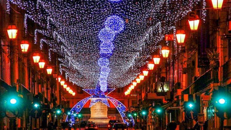 Caminhada de Natal pelas luzes de Lisboa