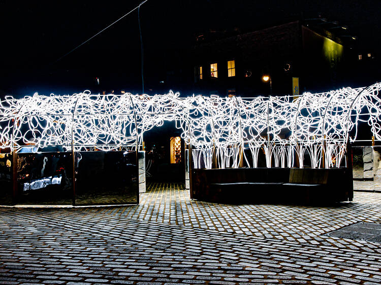 The Meatpacking District's holiday lights