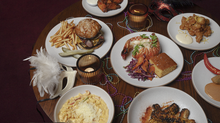 A selection of NOLA-inspired dishes from Voodoo Bar and Grill.