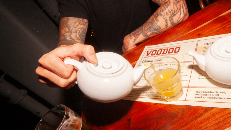 Voodoo teapot.