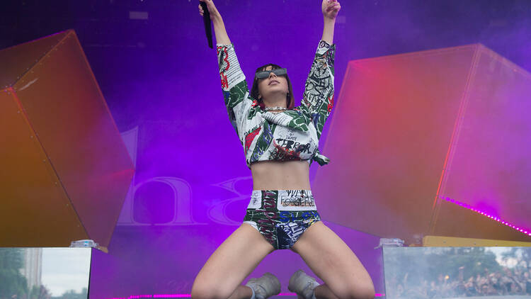 Charli XCX performing live