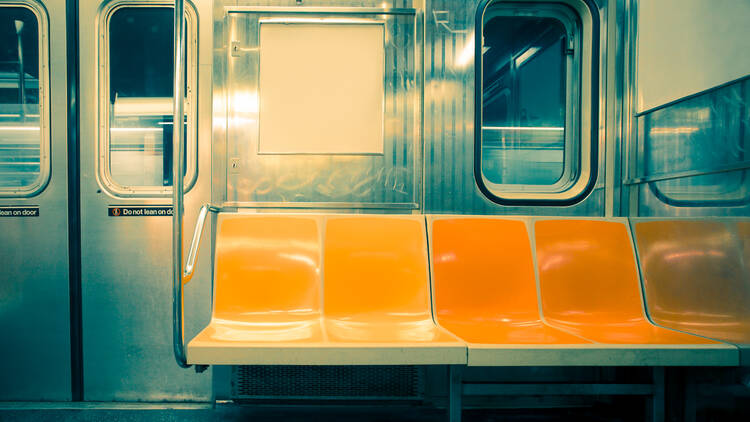 Subway seats in NYC