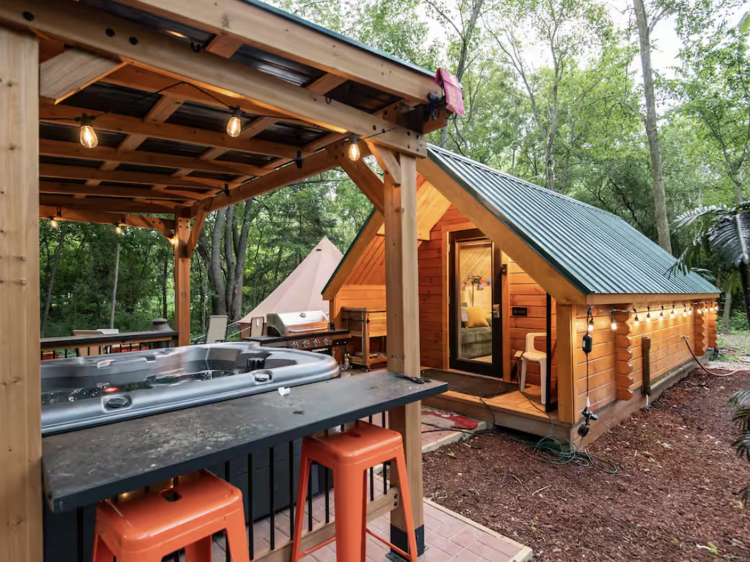 The A-frame cabin in Homewood