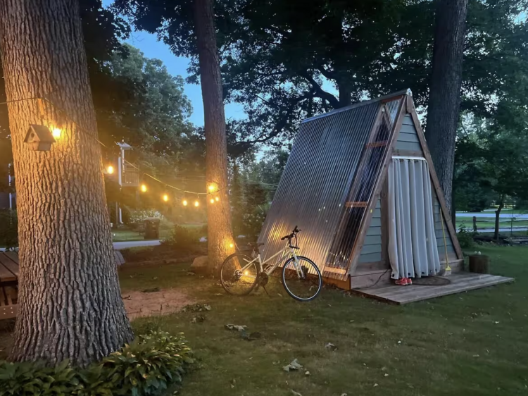 The tiny riverside cabin in St Charles