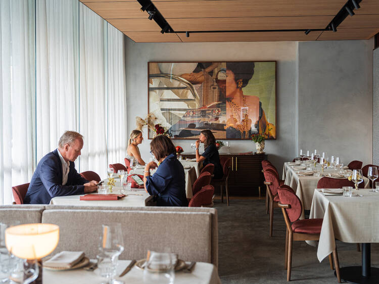 Lucia's elegant dining room.