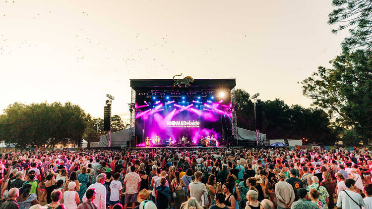 Outdoor festival crowd