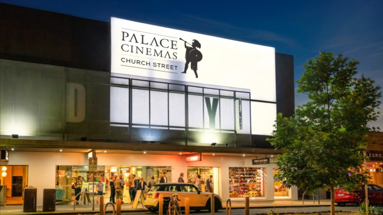 Rendered image of the facade of Palace Cinemas Church Street