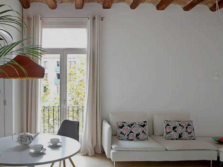 The architectural apartment in St. Antoni