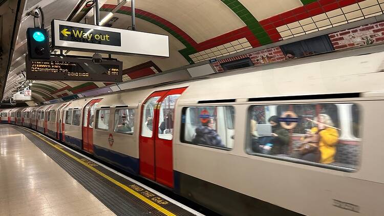 Bakerloo line train in London