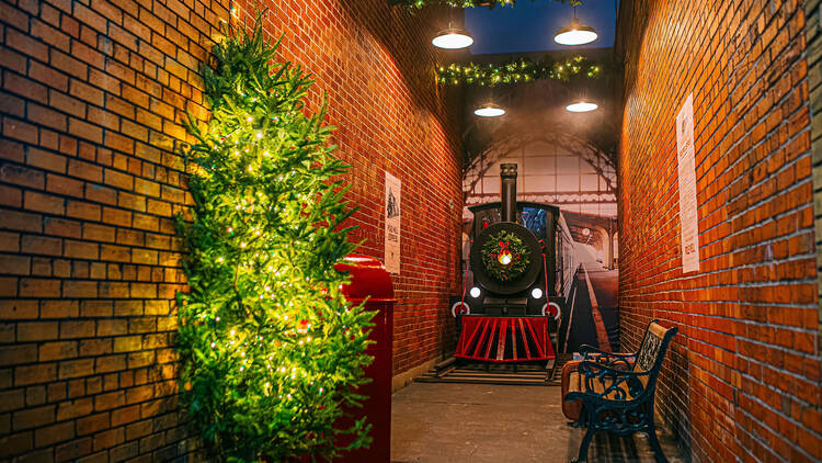 Find the hidden train in this enchanted Montreal alleyway