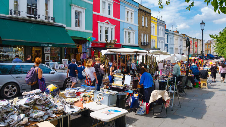 Ponder around Portobello Road Market