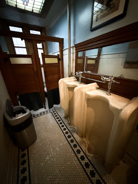 the urinals in Old Town Bar in NYC 