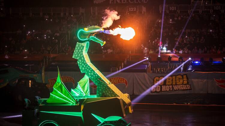 Get your thrills at Hot Wheels Monster Trucks Live: Glow-N-Fire