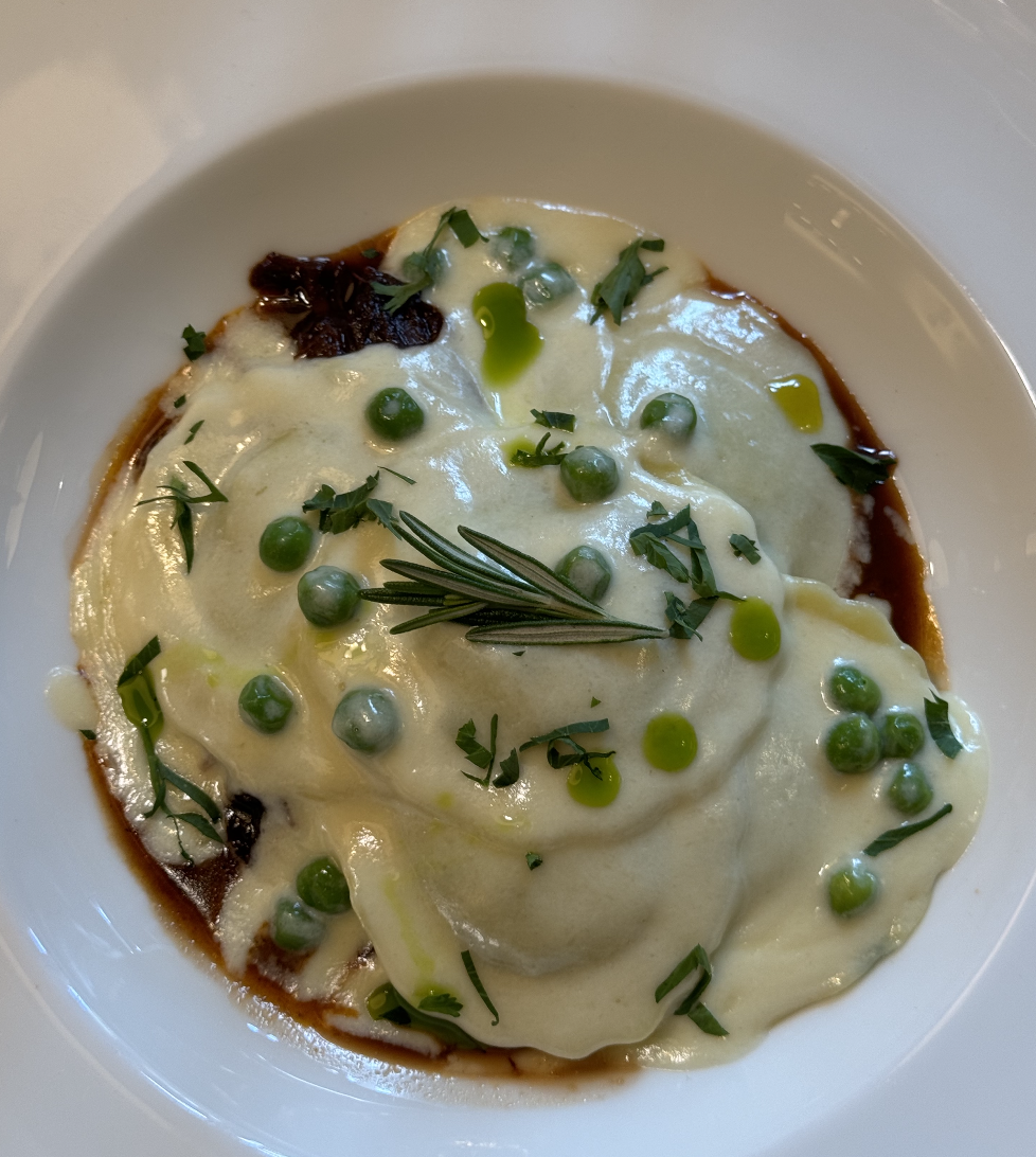 Short rib ravioli at Perrine
