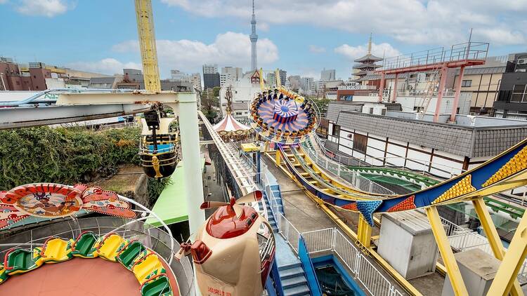 日本最古の遊園地で新しさと懐かしさを感じる。