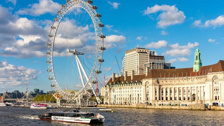 The London Eye and River Thames in London