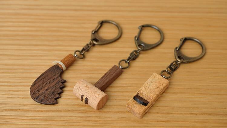 Carpentry tool keyrings