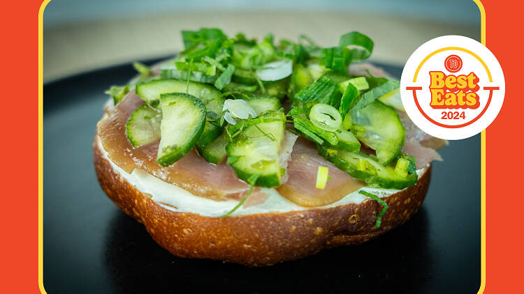 The St. Marks Sandwich at Bagel Joint