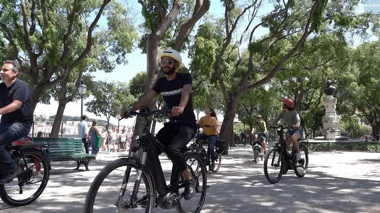 De bicicleta em Lisboa