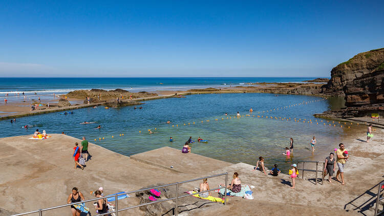 Bude Tidal Pool in Cornwall, UK