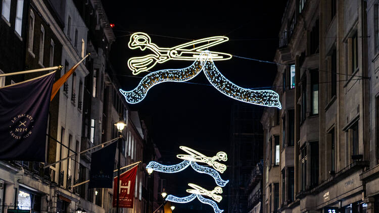 Savile Row Christmas lights