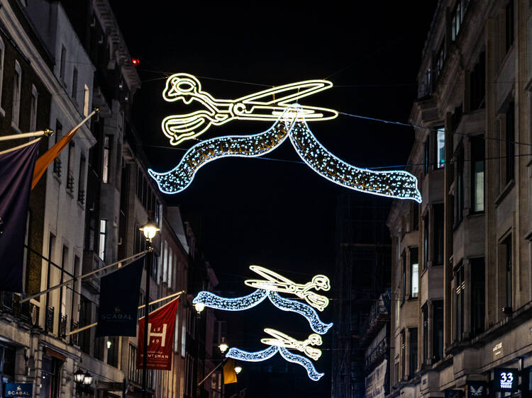 Savile Row Christmas lights