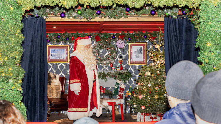 Father christmas at winter wonderland