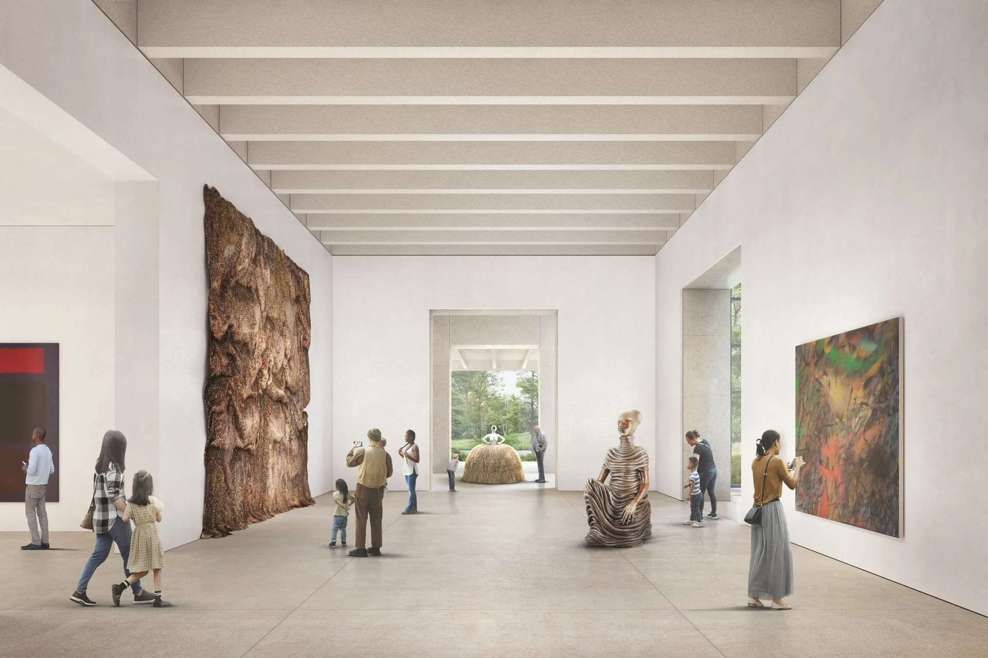Interior rendering of The Metropolitan Museum of Art’s Tang Wing
