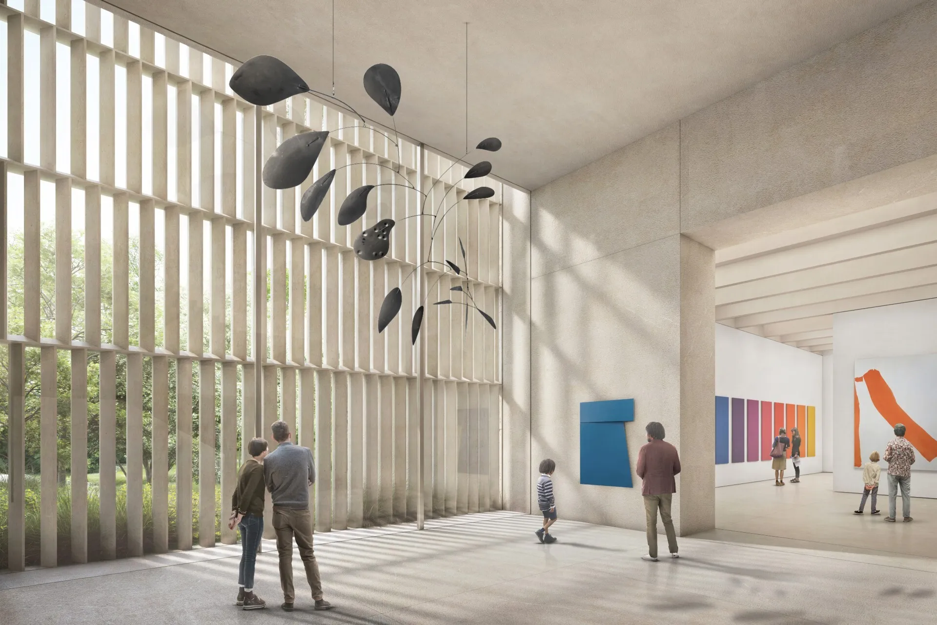 Interior rendering of The Metropolitan Museum of Art’s Tang Wing
