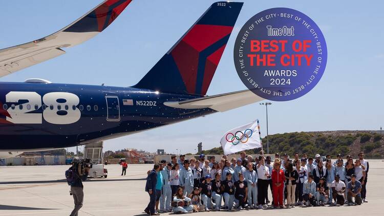 The “I Love L.A.” Moment of the Year: Olympic handoff