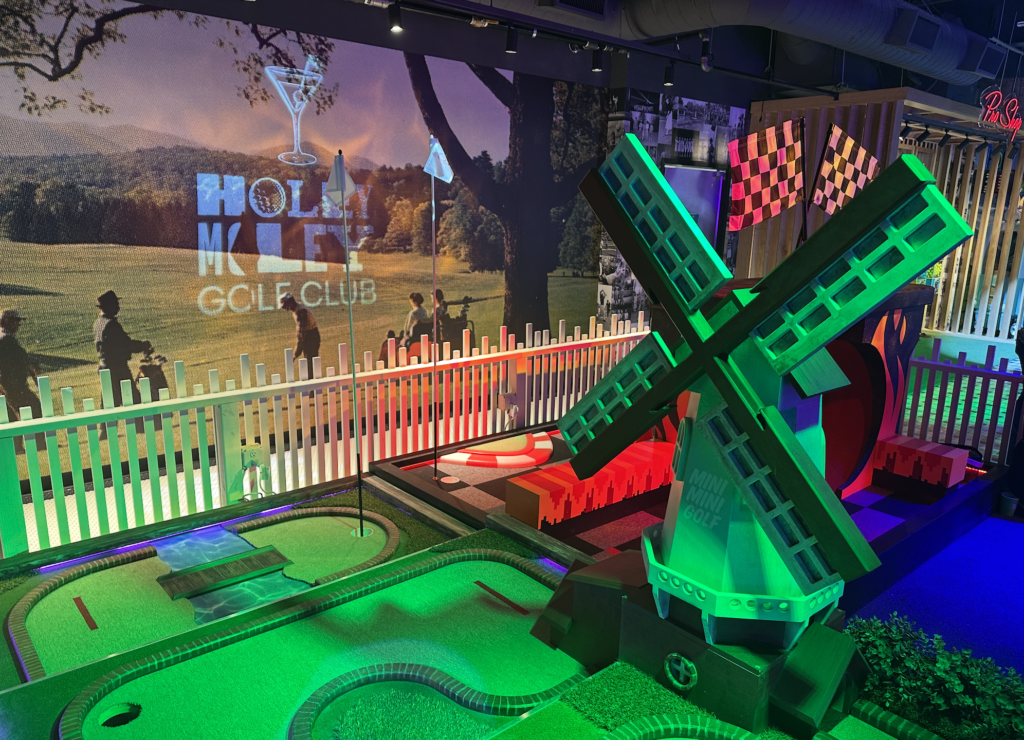 I played a boozy round of mini-golf at Holey Moley, Santa Monica’s new putt-putt wonderland