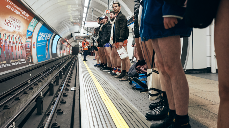 No Trousers Tube Ride