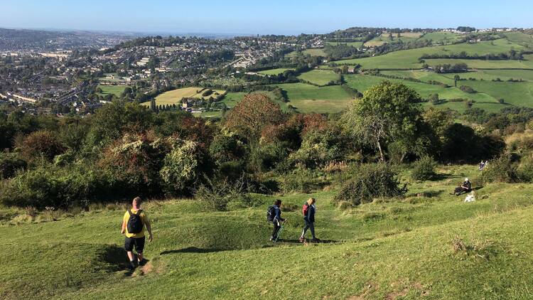 A photograph of the bath countryside 