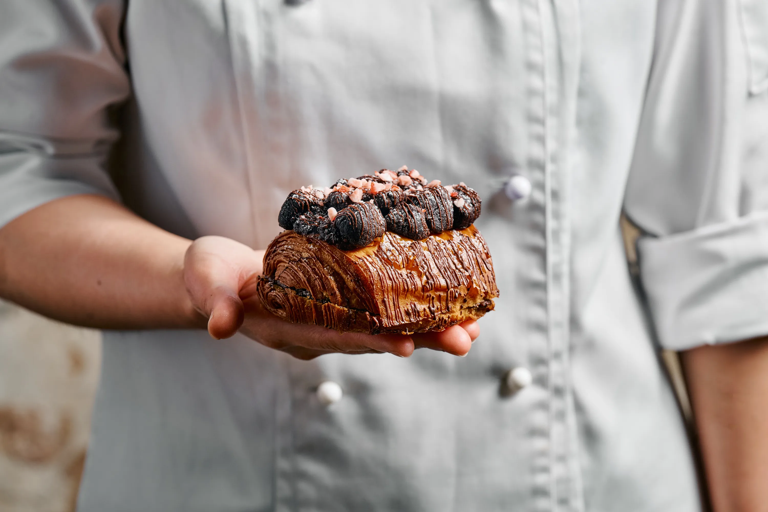 Choc peppermint pain au chocolat.
