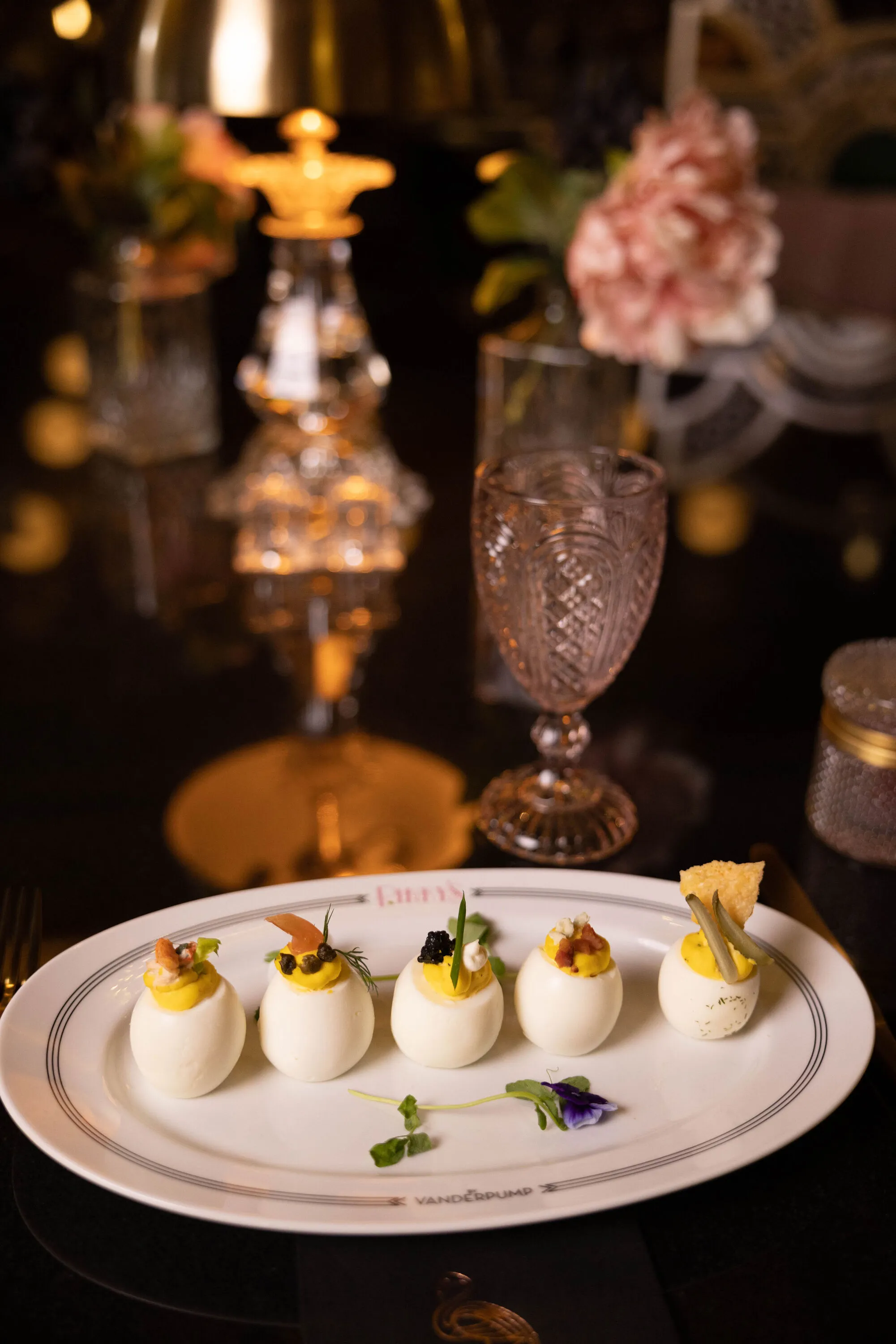 Deviled Egg Gardens at Pinky’s by Vanderpump