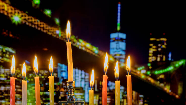 Hanukkah candles