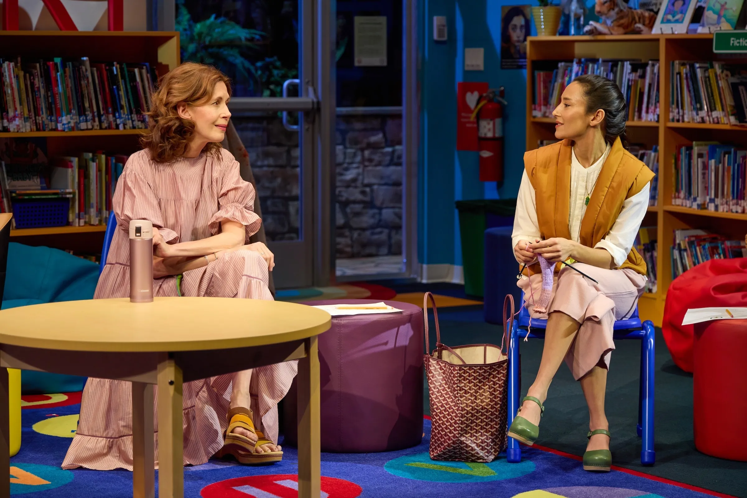 0032 - Jessica Hecht and Chelsea Yakura-Kurtz in Manhattan Theatre Club’s Broadway premiere of Eureka Day
