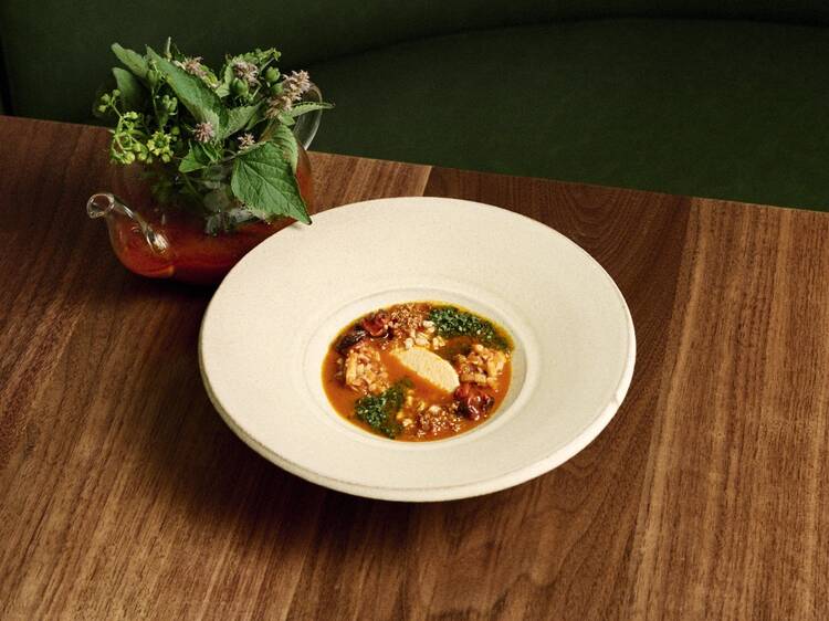 A carrot dish in a white bowl