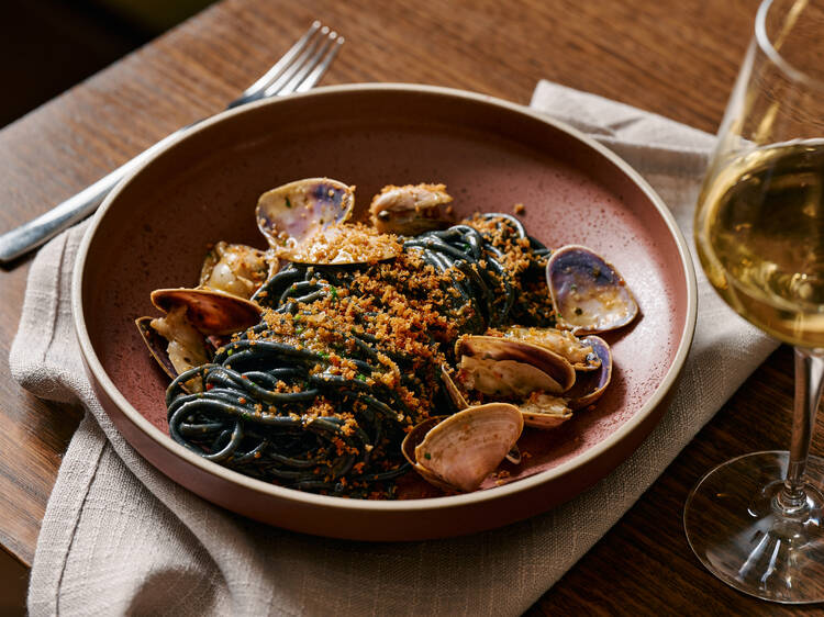 Spaghetti with pipis at DOC St Kilda.